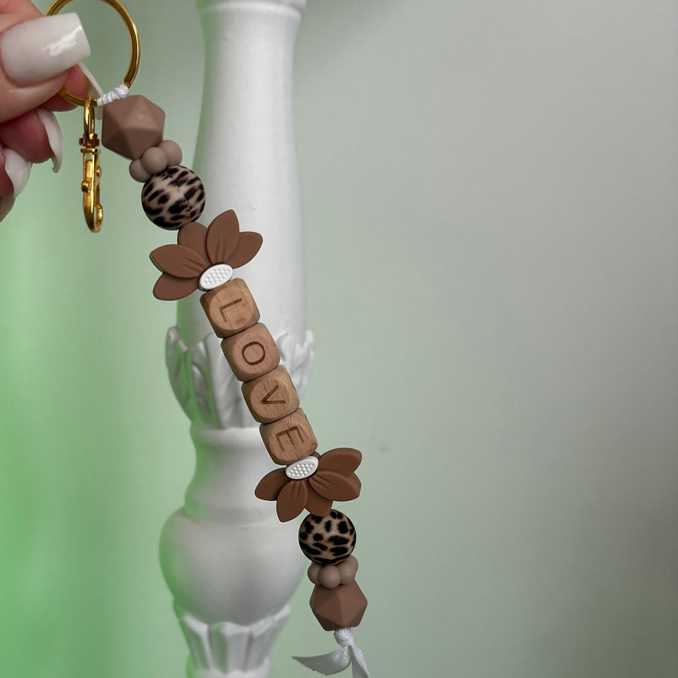 Porte clé en perles