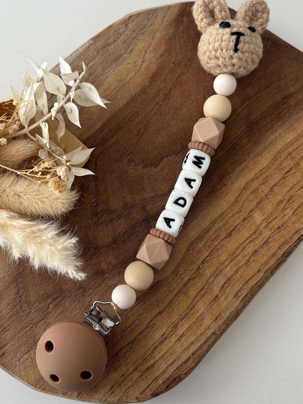 Attache tétine lapin