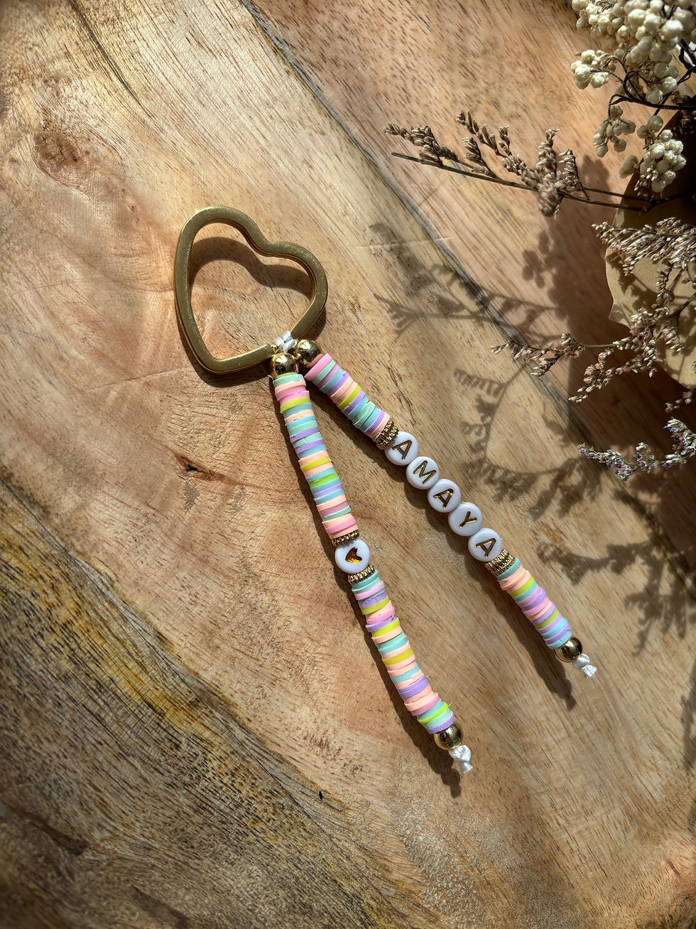 Porte clé en perles