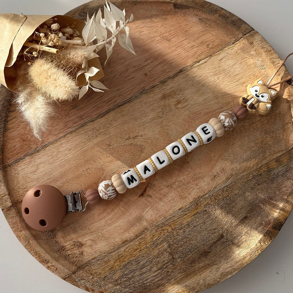 Attache tétine renard