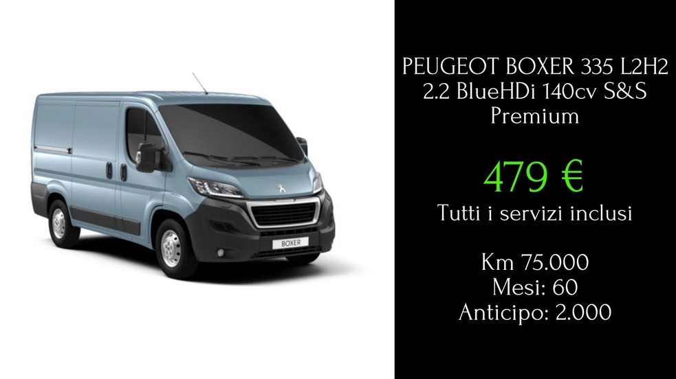 PEUGEOT BOXER 335 L2H2 2.2 BlueHDi 140cv S&S Premium