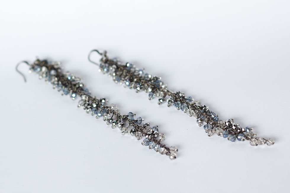 Thumbnail: Winter Night Gunmetal Shoulder Dusters