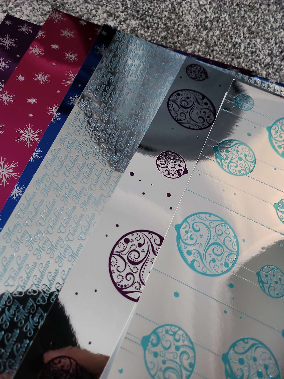 Thumbnail: Foiled christmas a4 card