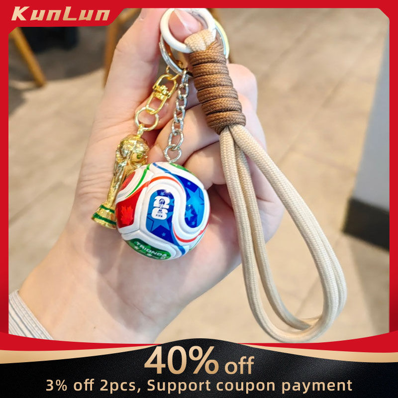 2026 FIFA World Cup Keychain Soccer Fan Gift We Are 26 Trophy Pendant Mexico Can