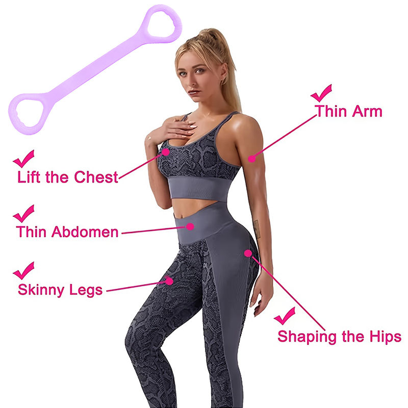 Thumbnail: 8 Fitness Workout Resistance Band Arm Back Shoulder Exercise Elastic Training Ba