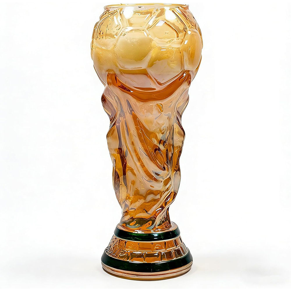 2026 Soccer Beer Glass – Trophy Shaped Drinking Cup for Viewing Parties – Pr