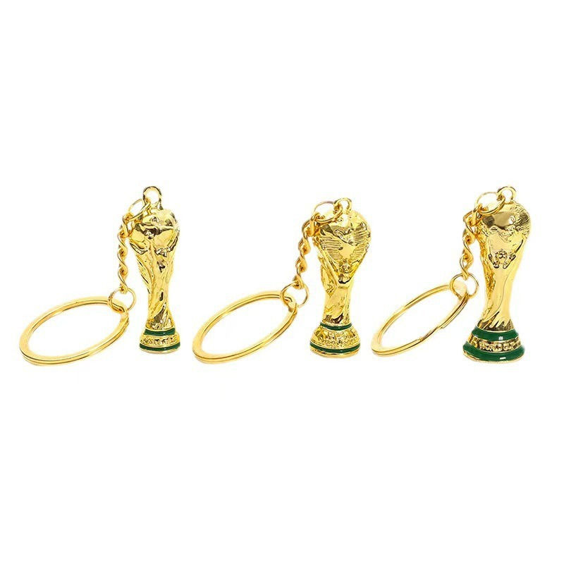 Thumbnail: 2026 FIFA World Cup Keychain Soccer Fan Gift We Are 26 Trophy Pendant Mexico Can