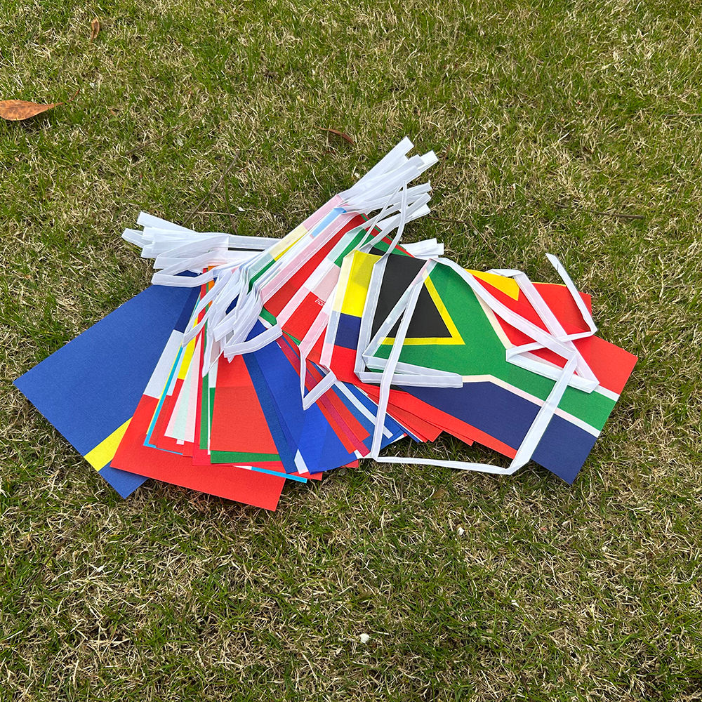 2026 football Cup Flag 14x21cm 42pcs Small World Flag Hanging Flag NEW cup Count