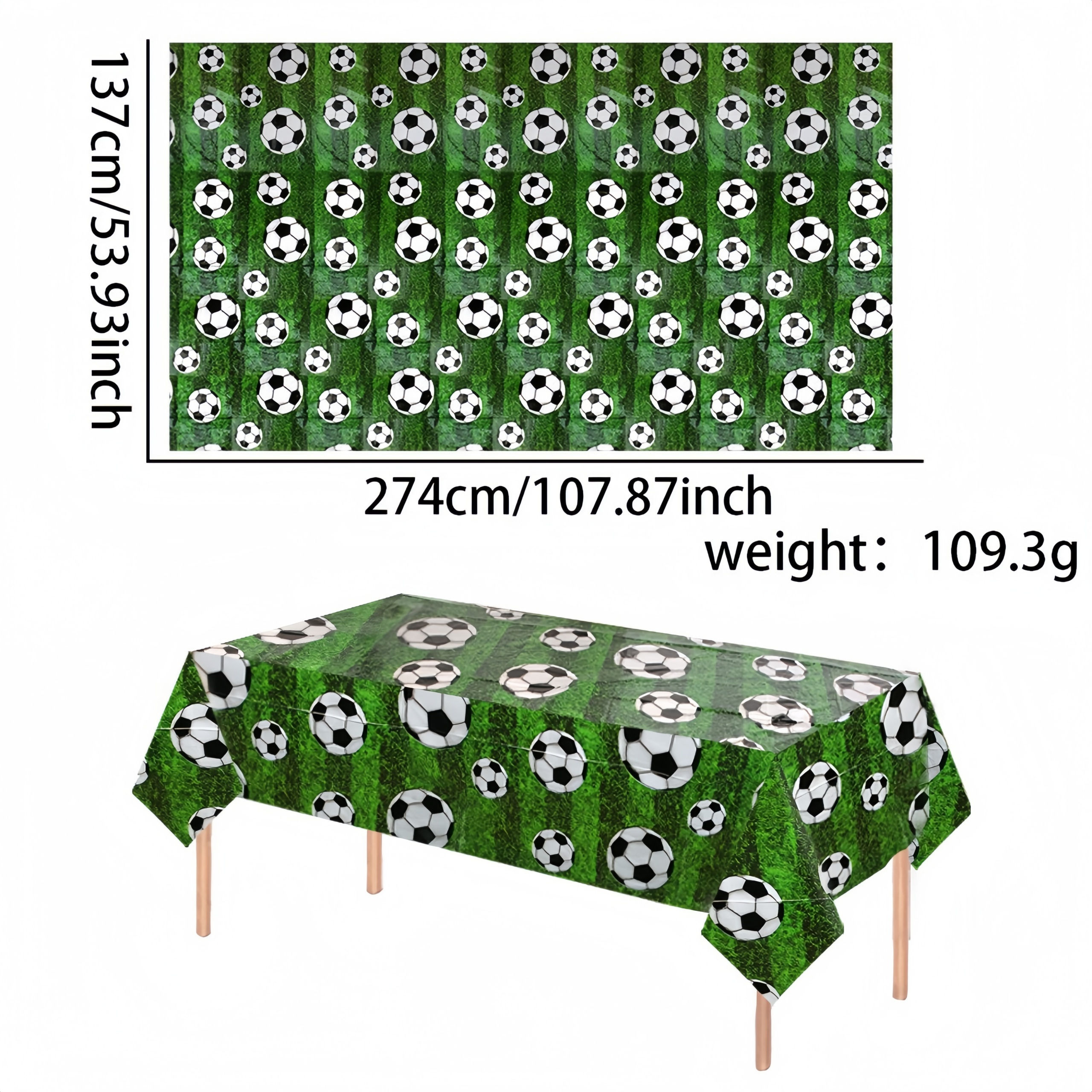 1/3 Pcs Soccer Tablecloth for 2026 World Cup party Birthday Party Decorations -