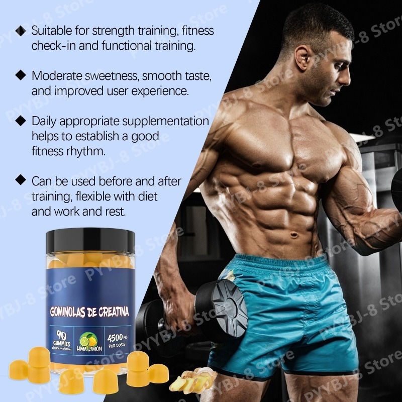 Thumbnail: 90count Creatine Gummie Lime Lemon Flavor with 4500mg Creatine & VitaminC Suppor