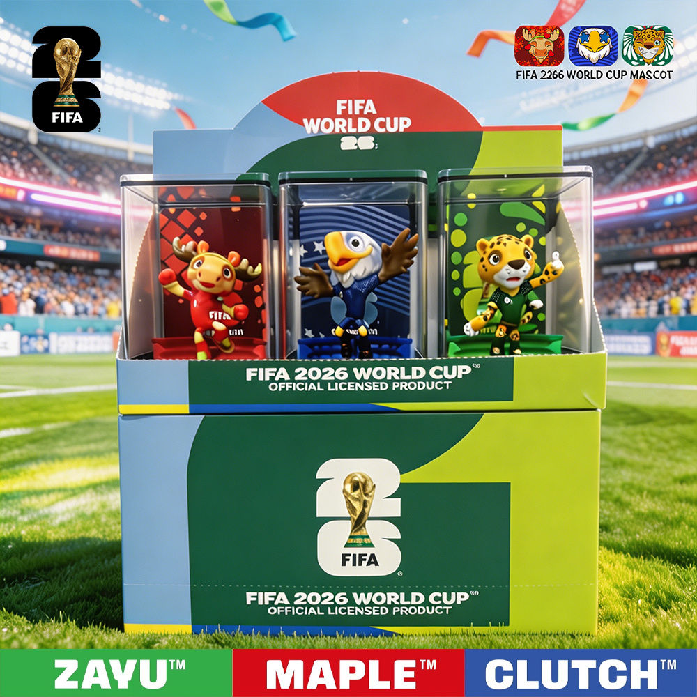 FIFA Official Licensed 2026 World Cup Mascot 3-Piece Collectible Set, Fan Memora