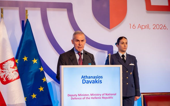 Συνάντηση ΥΦΕΘΑ Θανάση Δαβάκη με τον Υφυπουργό Εθνικής Άμυνας της Πολωνίας Pawel Zalewski