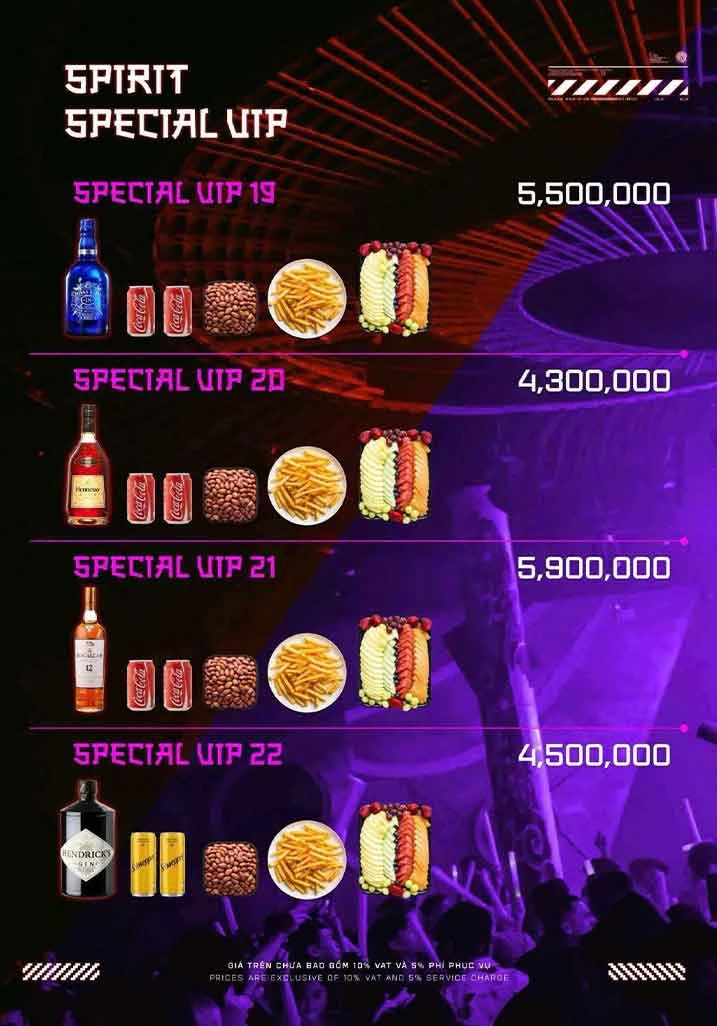 나트랑 키쇼 클럽 위스키 콤보 가격표