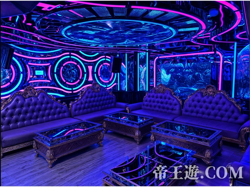 岘港 BENZ KTV 中小型包廂環境，舒適沙發與音響設備齊全