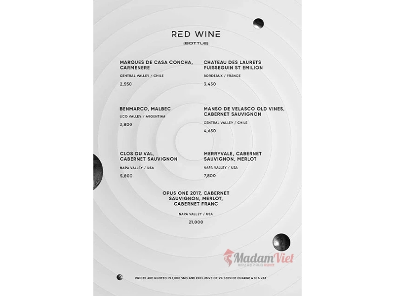 호치민 자이온 클럽 메뉴 9