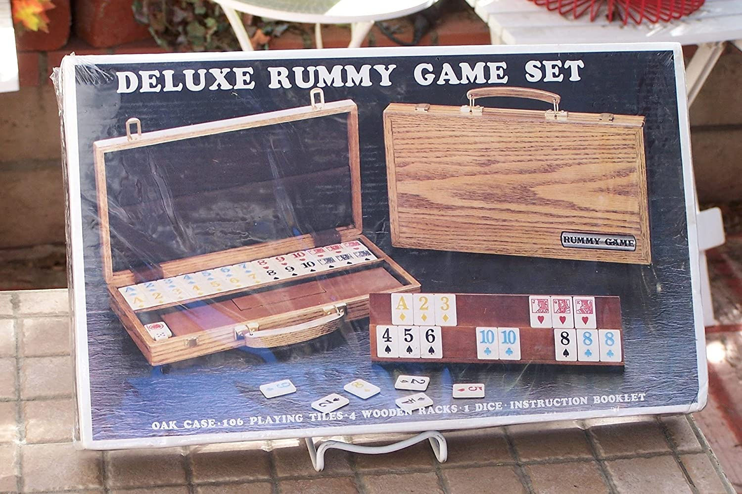 Rummy - Deluxe  ( 106 Tiles - W/Wooden Racks And Latching Case ) (Ea)