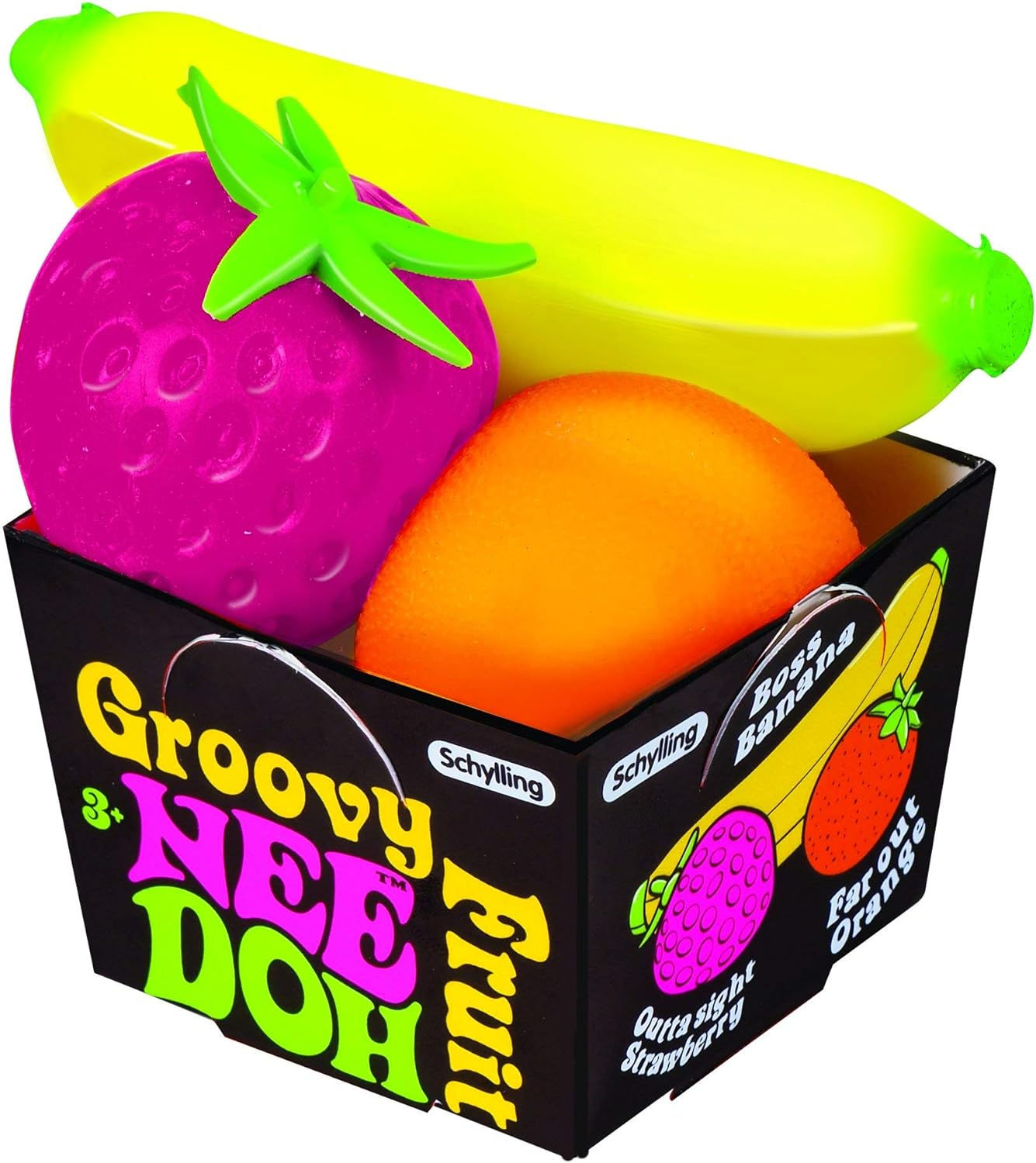 Schylling Nee Doh Groovy Fruit - Novelty Toy