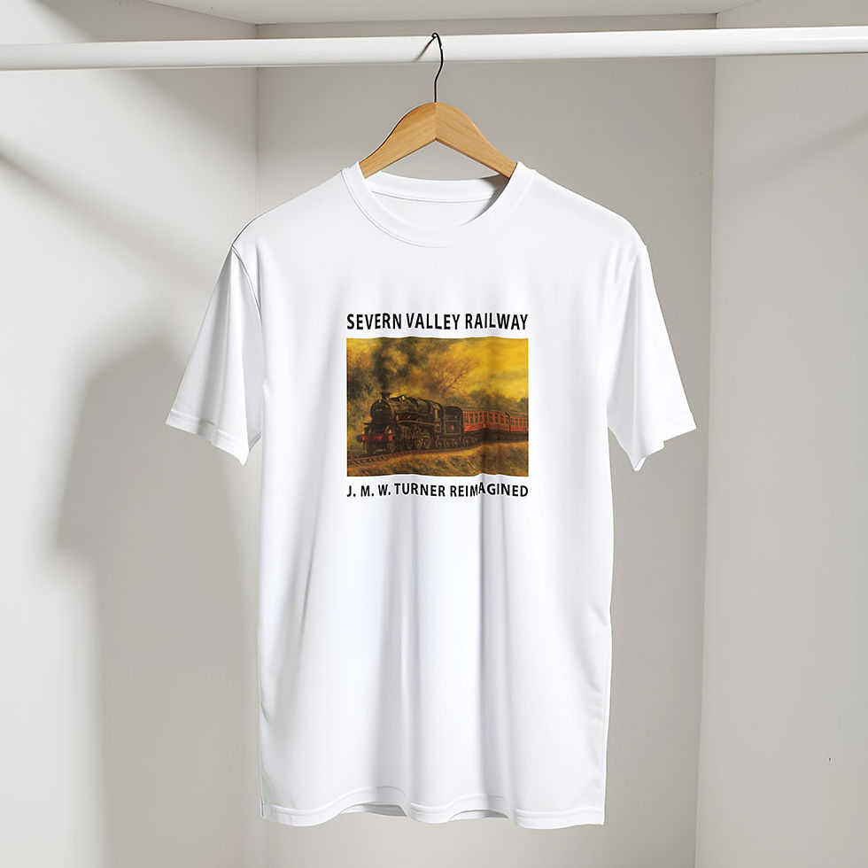 Severn Valley Railway artwork reimagined in J.M.W. Turner style classic tee