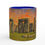 Thumbnail: 11oz mug with coloured rim featuring Stonehenge artwork reimagined in Camille Pissarro style