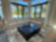 Modern living room featuring custom upholstery sofa.