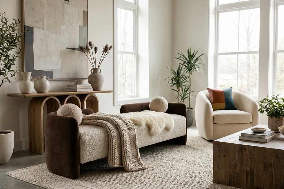Curated furniture and decor West Palm Beach living room
