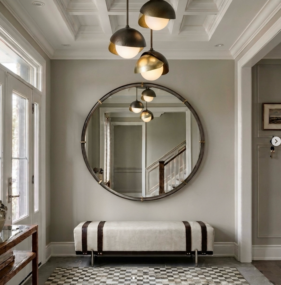 Curated furniture and decor West Palm Beach foyer design