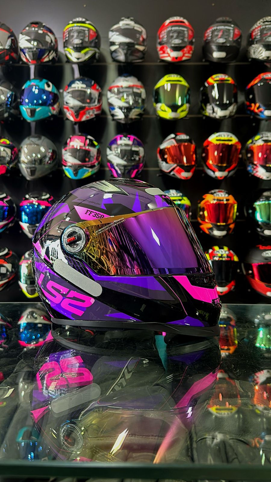 CAPACETE LS2 FF358 TANK ROXO