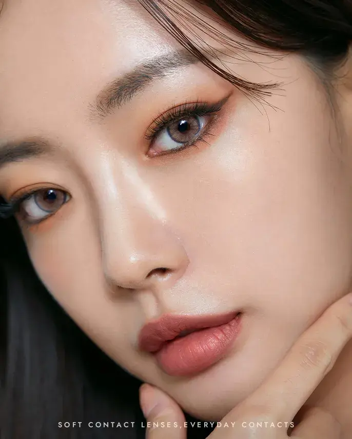 縮圖：Olens Nella Ash Beige 混血月拋 (13.3mm) 兩副NTD800