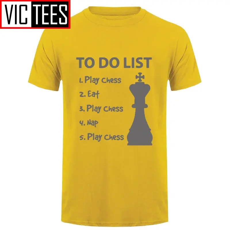 Thumbnail: Men to Do List Chess Funny Game Mens T Shirt