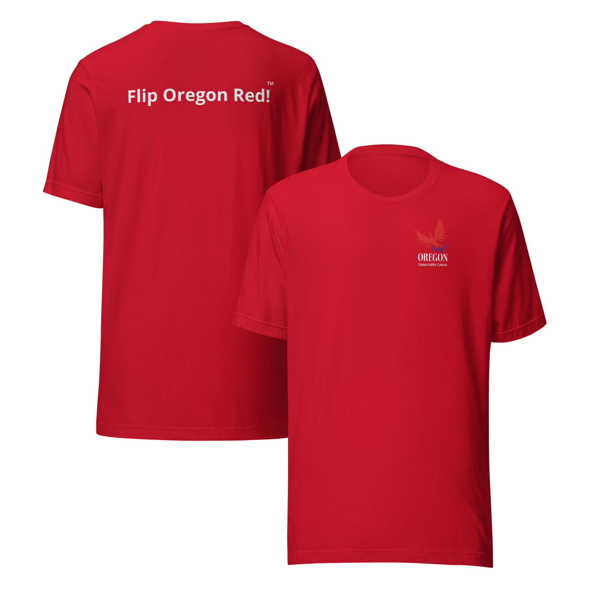 Red "Flip Oregon Red" T-Shirt