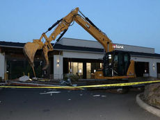 Stolen Excavator Used To Rob Bank