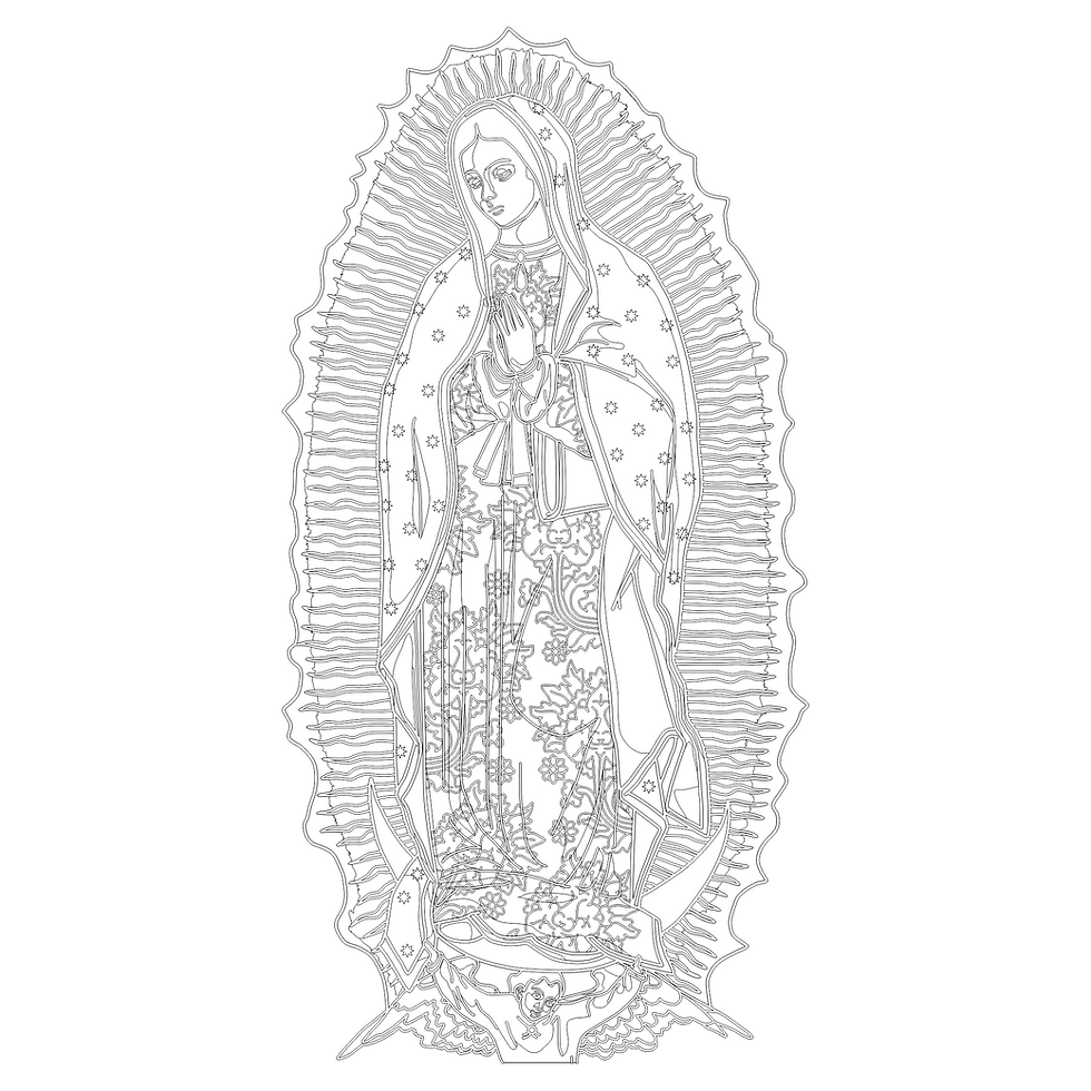 Thumbnail: Nossa Senhora de Guadalupe Ilustração Vetorial Colorida