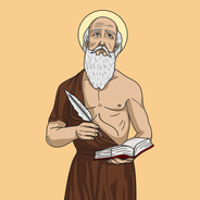 Saint Jerome Priest and Doctor | Download Colored Vector in EPS