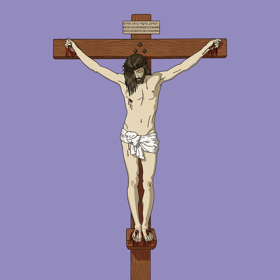Jesus Cristo Crucificado | Download Vetor Colorido em EPS