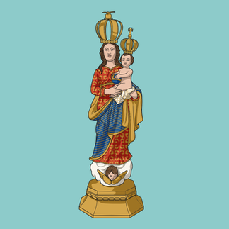 Nossa Senhora de Nazaré | Download Vetor Colorido em EPS