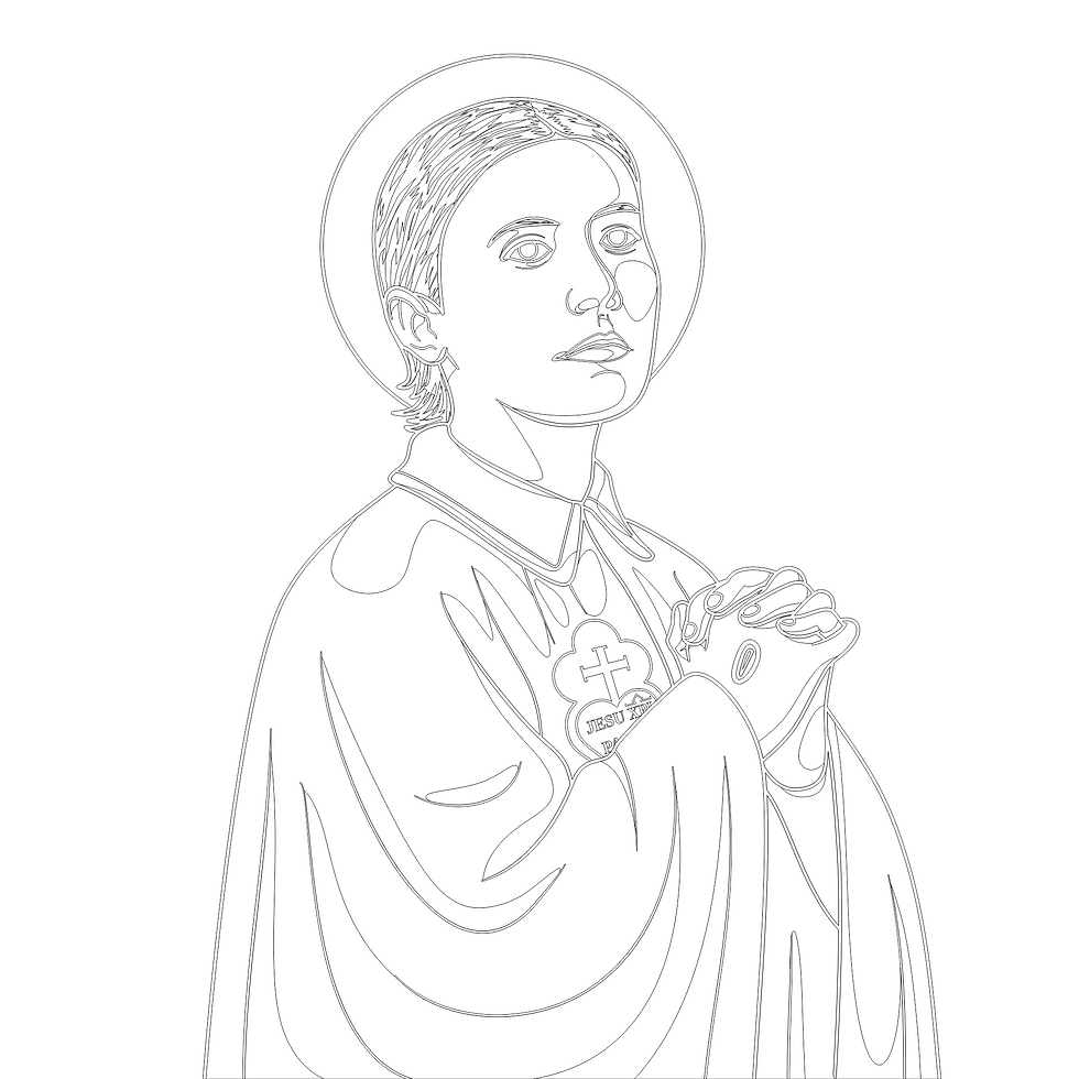 Thumbnail: Santa Gemma Galgani Ilustração Vetorial Colorida