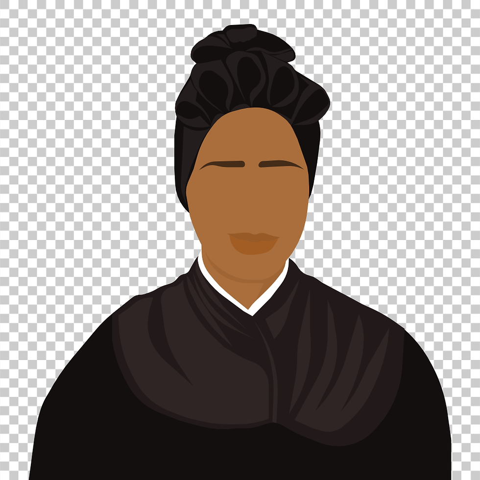 Miniatura: Santa Josefina Bakhita Ilustração Vetorial Colorida Minimalista