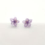 Purple Wire Earrings