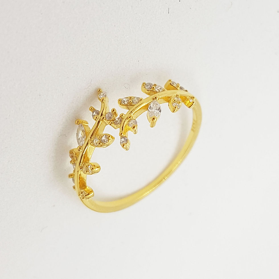 Gold Leaf Open Ring
