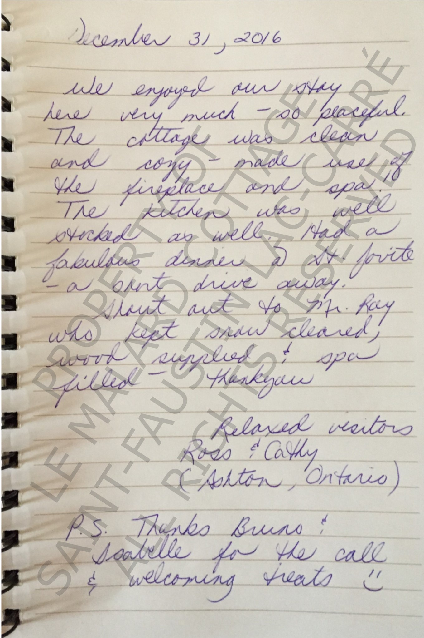 Testimonial | Le Malard Cottage