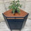Thumbnail: SOLD!   Nathan Corner Bureau, Mid Century Modern, Painted in Dark Blue - Nathan