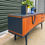 Thumbnail: Refurbished Retro mid century modern Sideboard/TV Unit/Media stand in dark blue