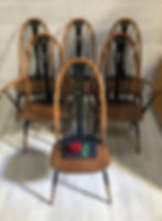Thumbnail: Ercol Swan Back carver chairs (2)
