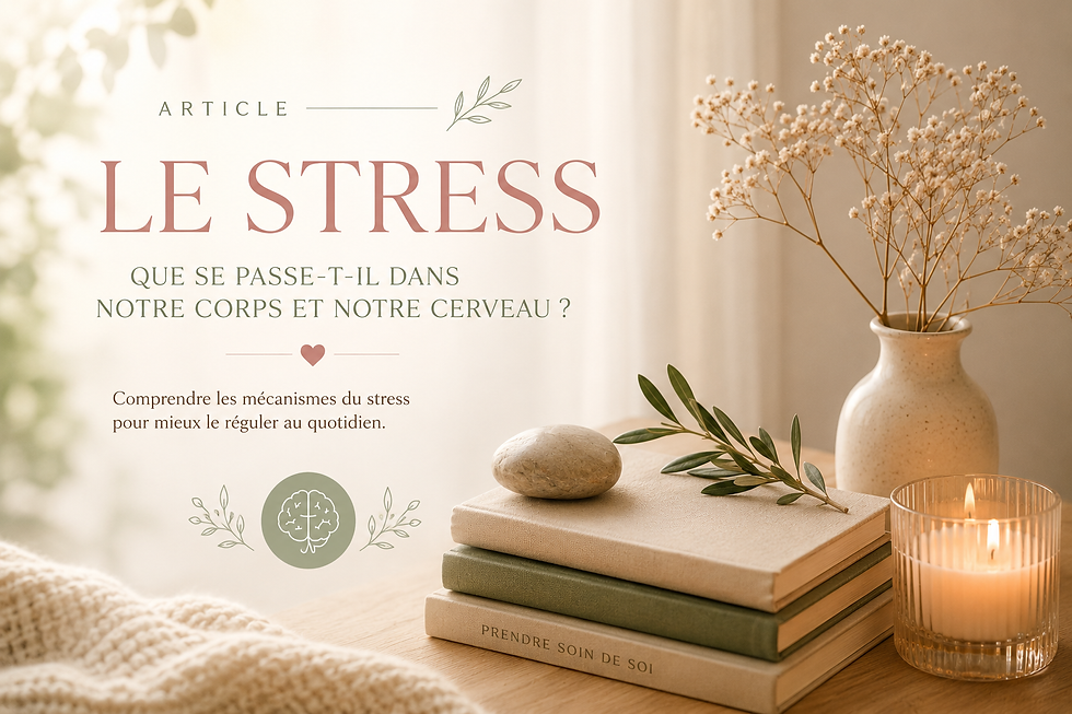 LE STRESS : QUE SE PASSE-T-IL DANS NOTRE CORPS ET NOTRE CERVEAU ?