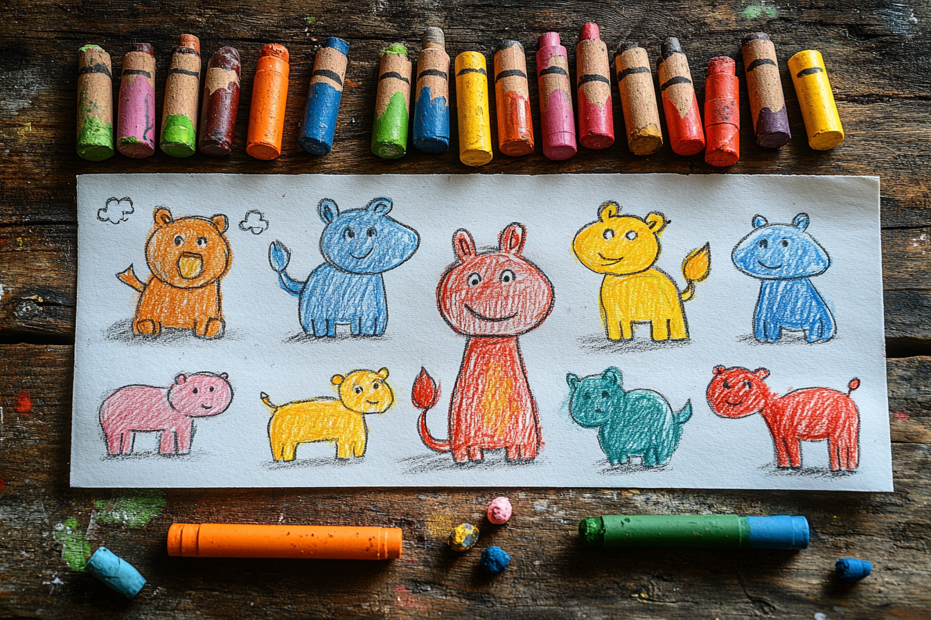 gross3439_childrens_wax_crayon_2_d_drawings_made_by_7-year-olds_ebe30bf3-486b-4a70-b5e7-e6
