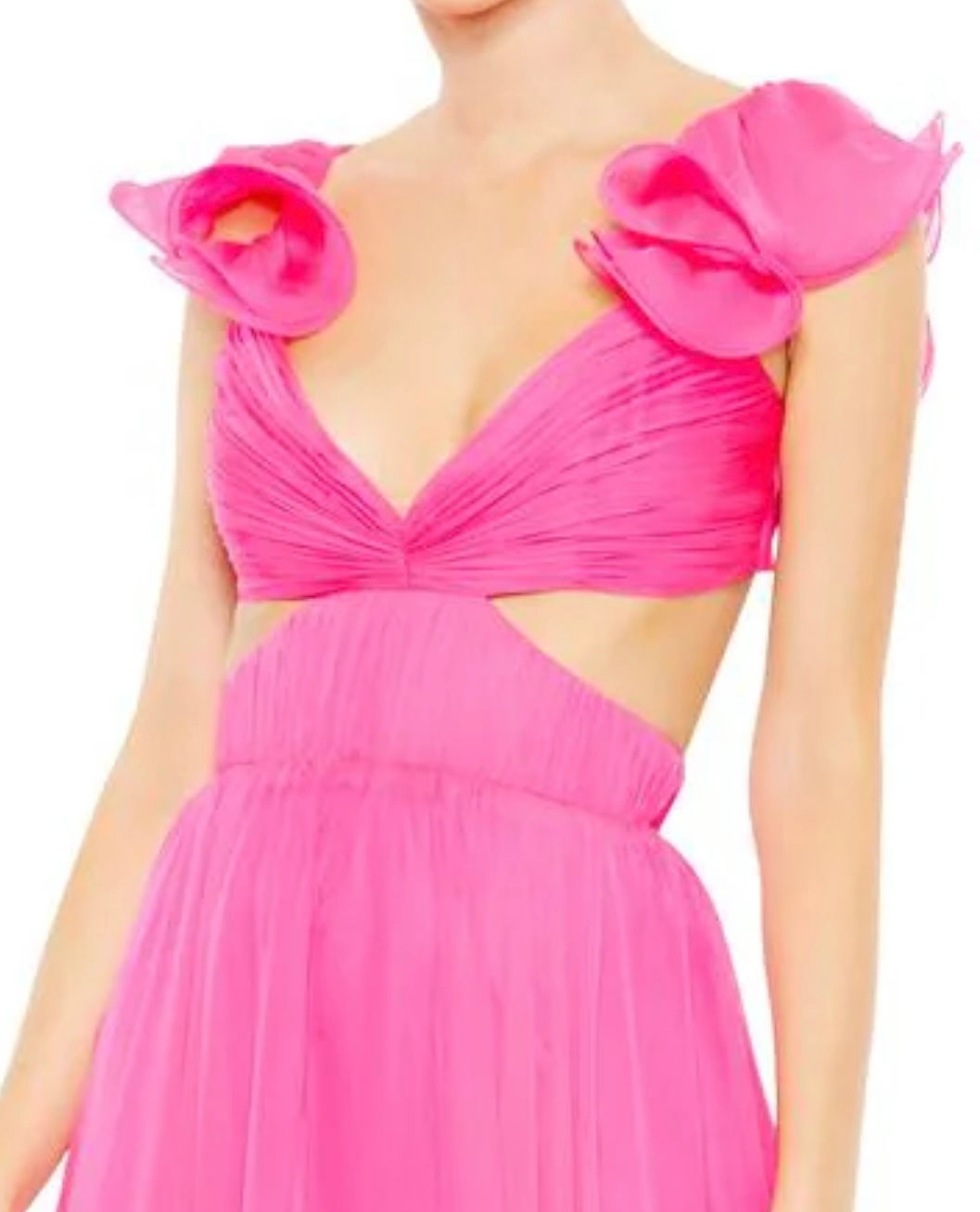 OPEN BACK MAXI EVENING DRESS