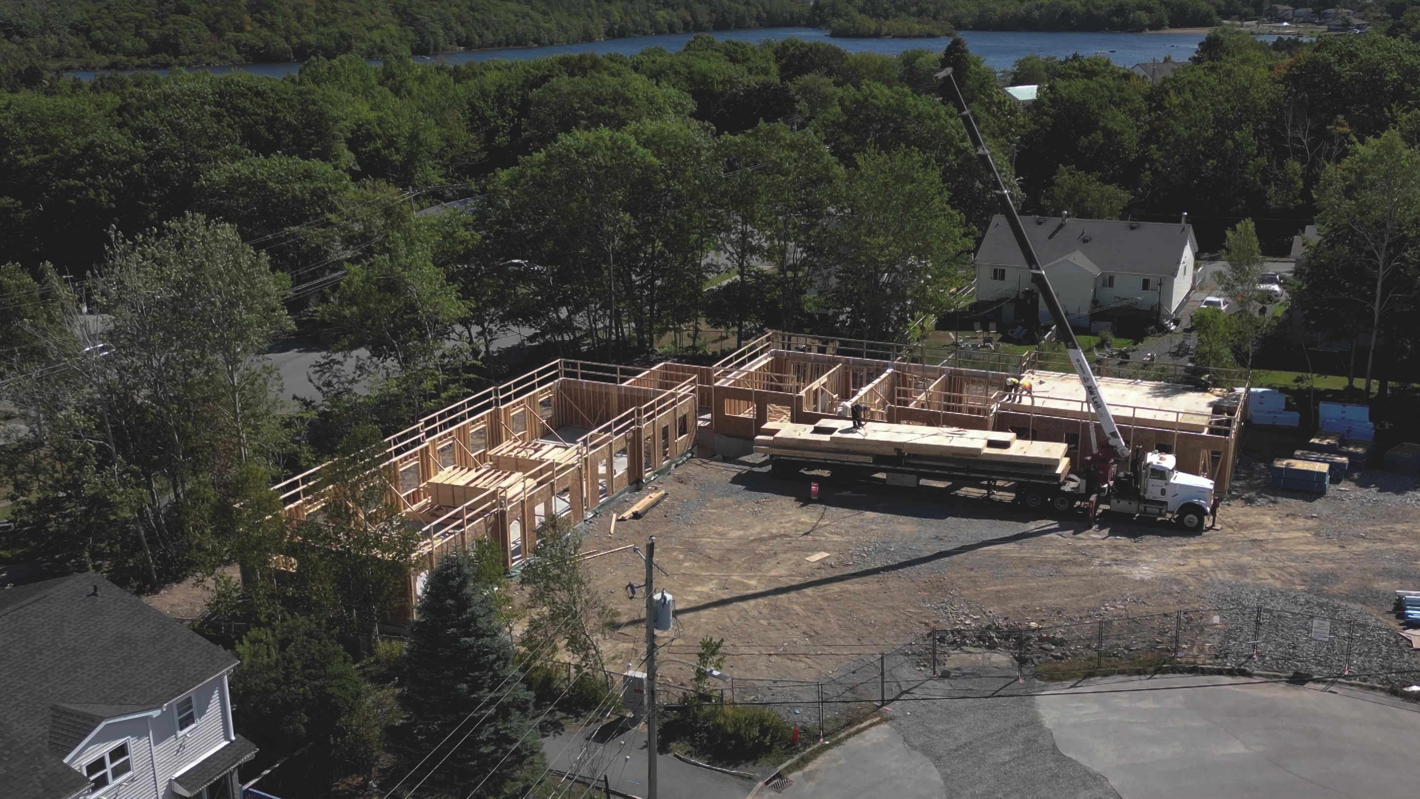 DORA Construction crew on a Nova Scotia commercial job site