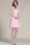 Floral One Shoulder Pink Bridesmaid Dress Party Dress (07151901)