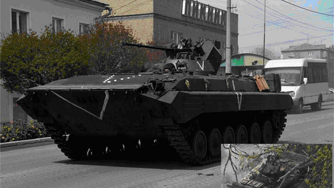 Russia deploys in Ukraine BMP1 AM tracked armored IFV latest modernized version of BMP1.