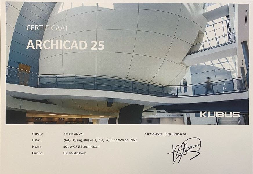 Archicad certificaat